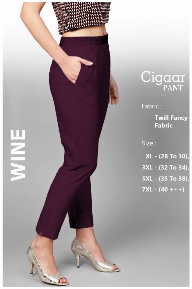 Cigaar 2 By Swara Dark Color Comfort Pant Wholesale Price In Surat
